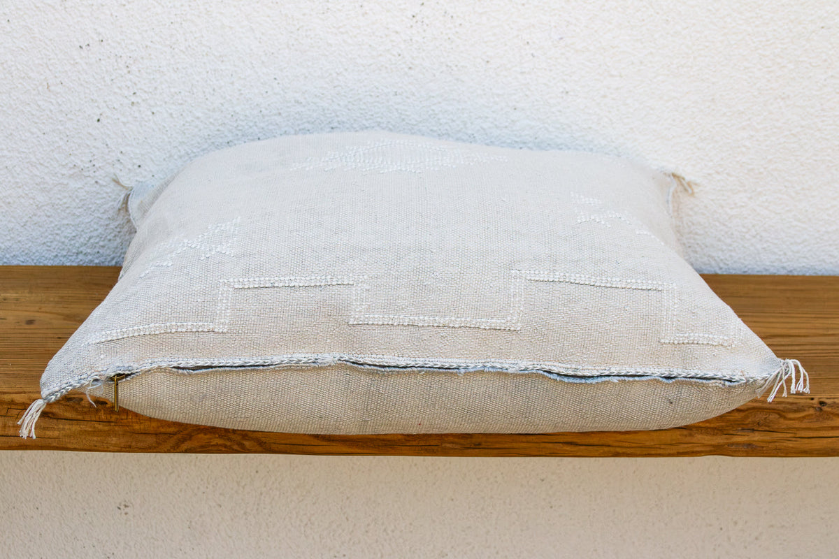 24" Dune Script Moroccan Silk Pillow