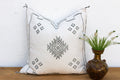 24" Casbah Charcoal Moroccan Silk Pillow