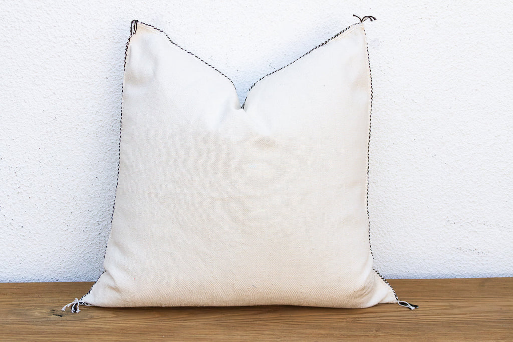 24" Casbah Charcoal Moroccan Silk Pillow