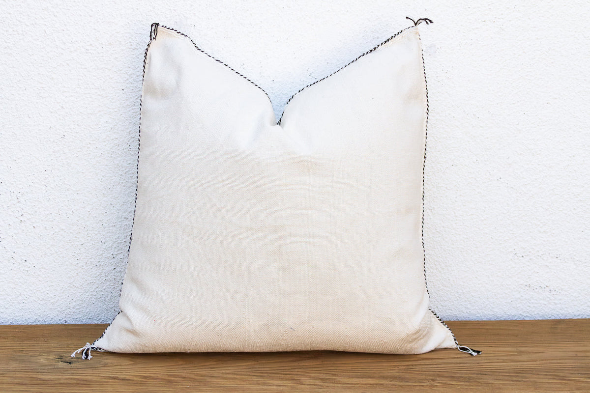 24" Casbah Charcoal Moroccan Silk Pillow