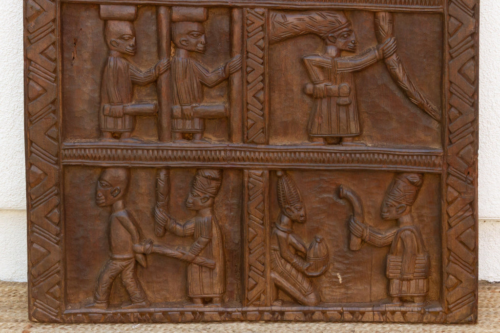 Early 20th Century Carved Yoruba Palace Door