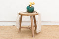 Bleached Wood Round Occasional Table