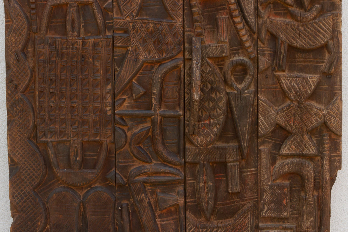 Authentic Niger River Nupe Carved Door