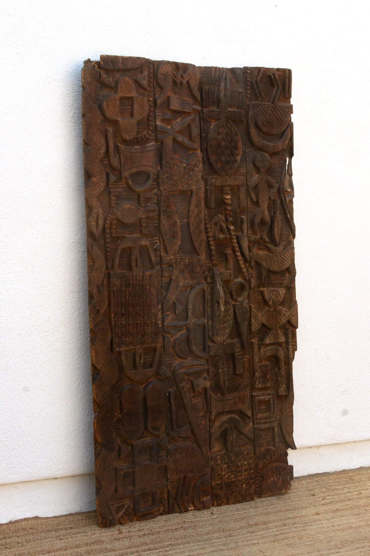 Authentic Niger River Nupe Carved Door