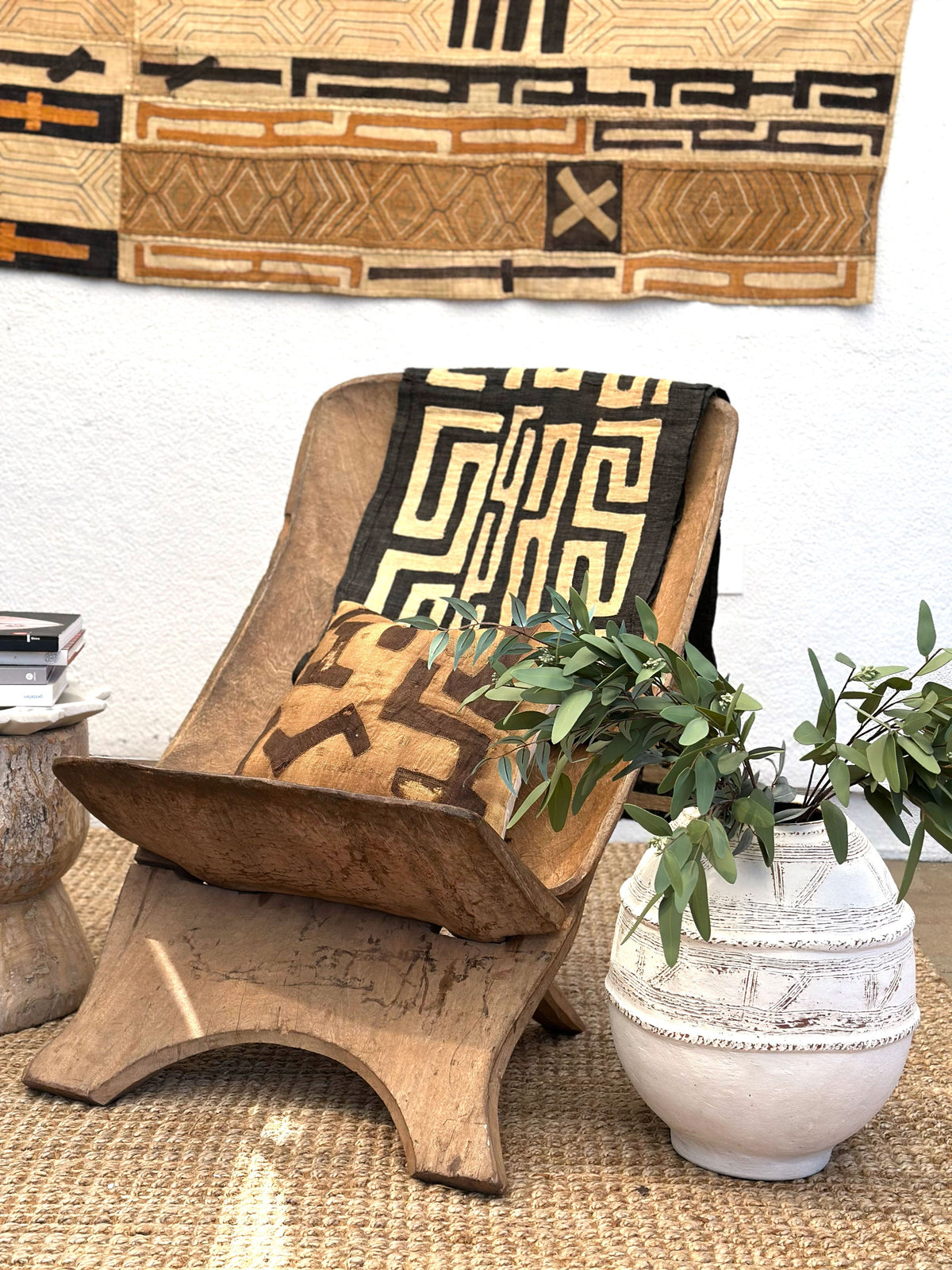 Wide Seat African Outdoor Garden Chair