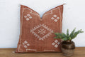 24" Terracotta Star Moroccan Silk Pillow