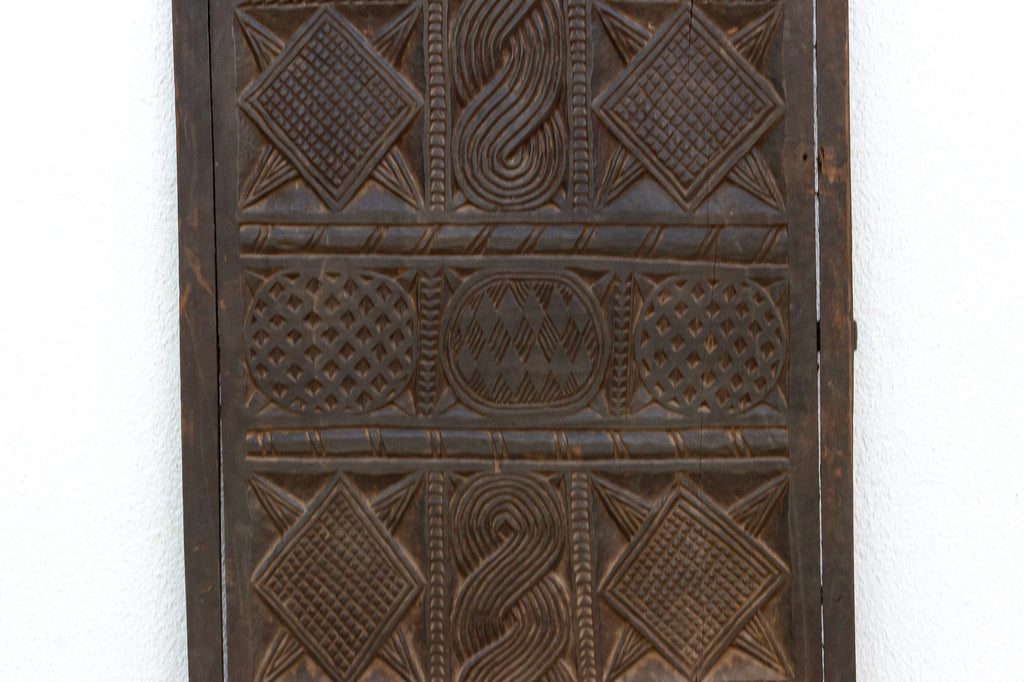 Antique Finely Carved Braided African Door