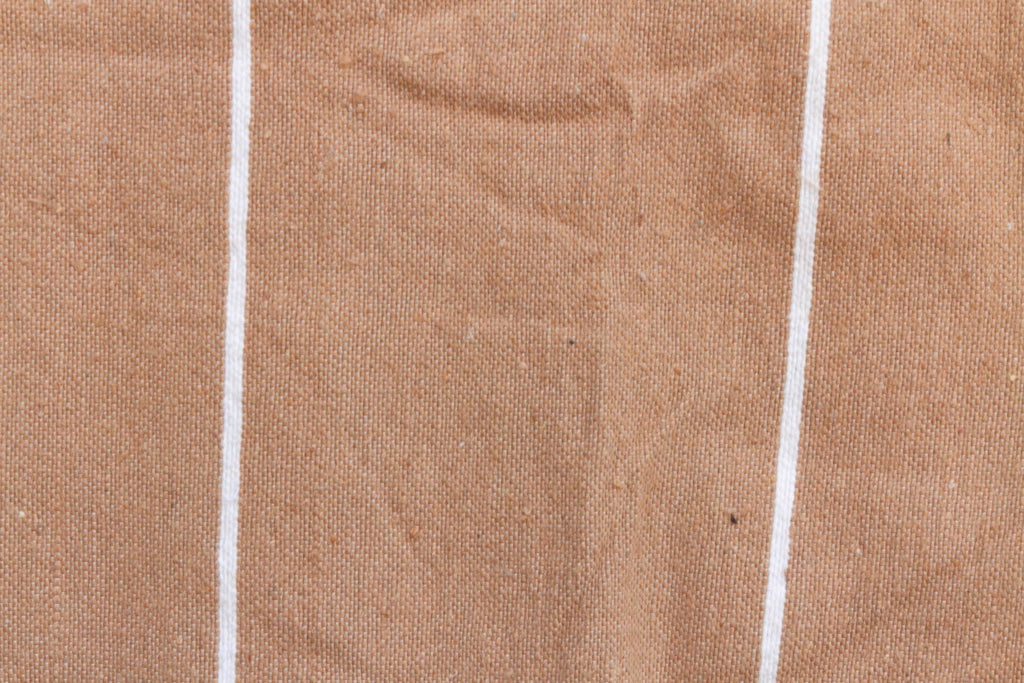 Desert Sand Striped Moroccan Pom Pom Blanket