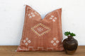 24"Clay Medallion Moroccan Silk Pillow