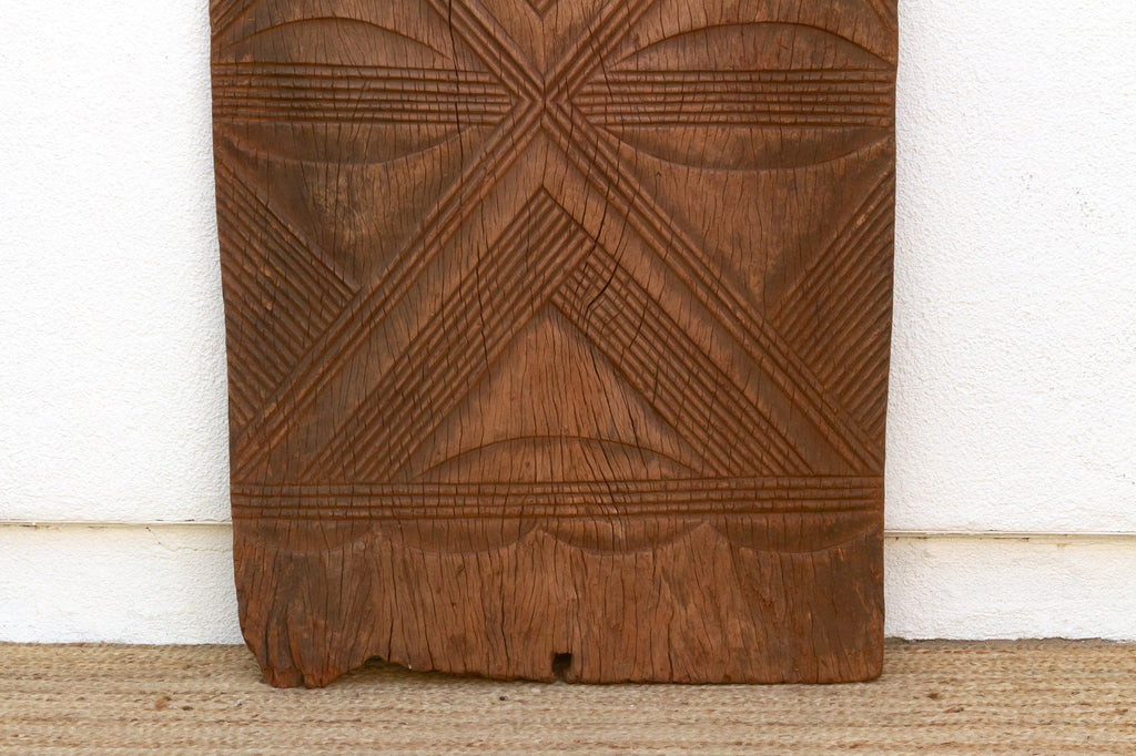 Ancient Anya Carved Medallion Igbo Door