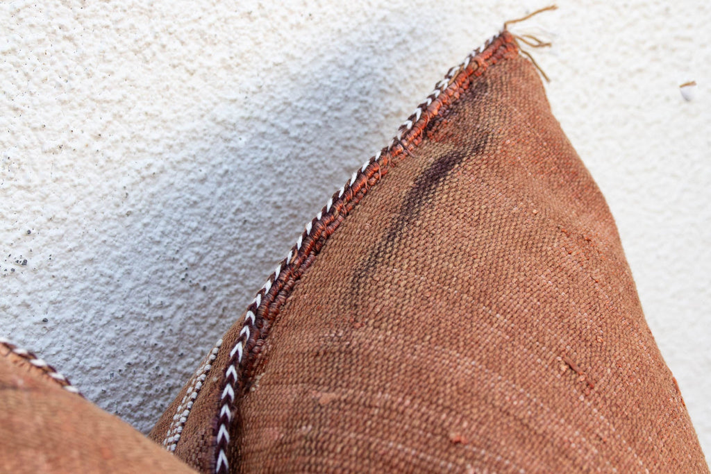 24"Clay Medallion Moroccan Silk Pillow