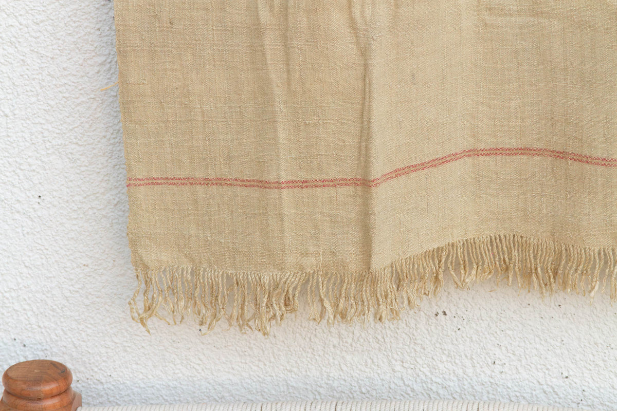 Organic Peace Silk Throw, Oatmeal Stone