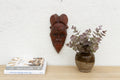 Rugged Brown African Carved Wall Art