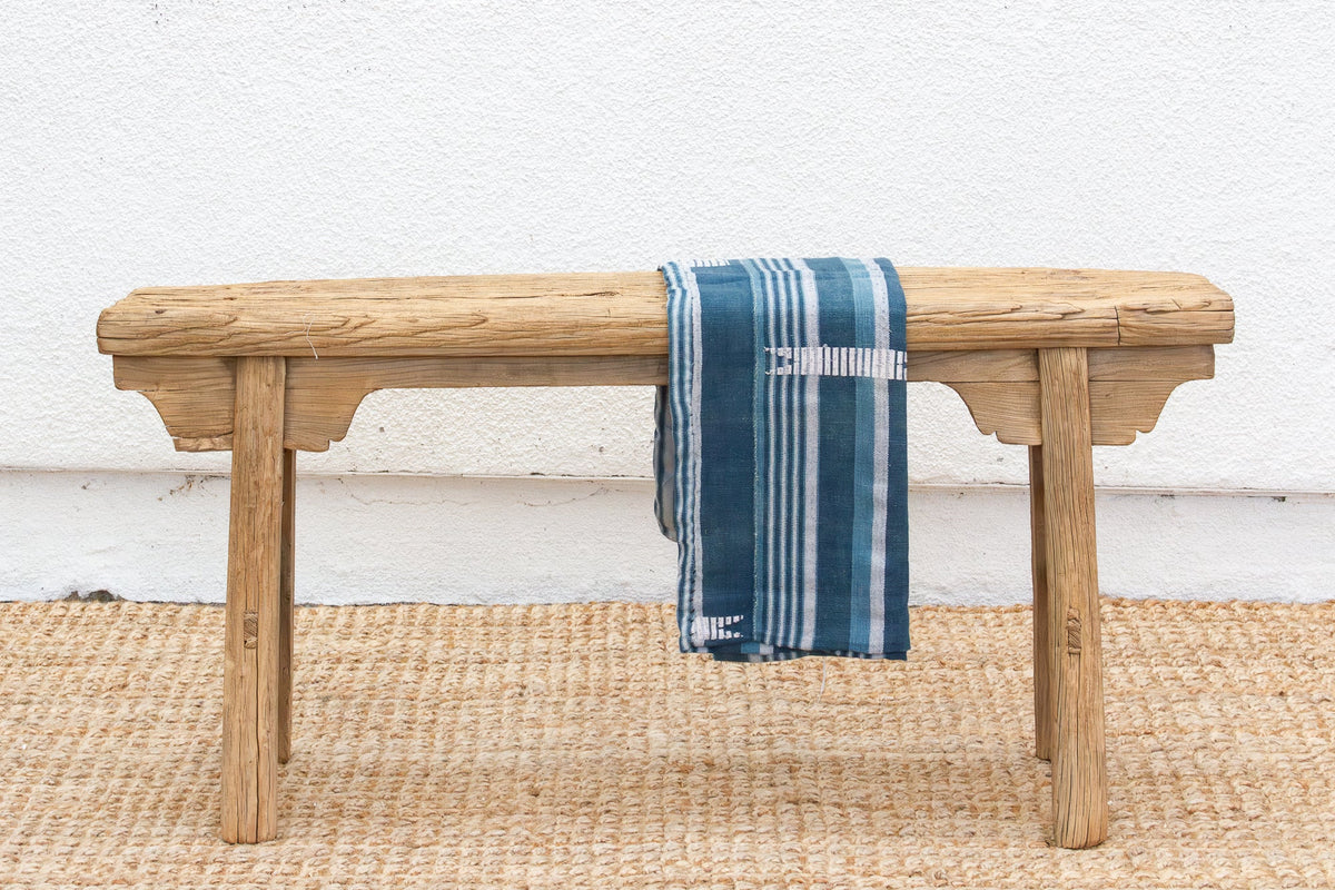 Oriental Countryside Wooden Bench