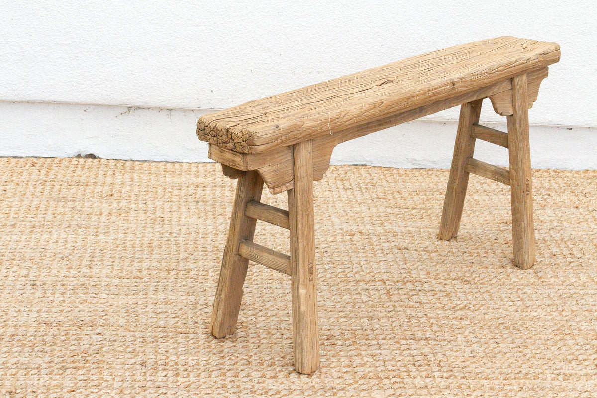 Oriental Countryside Wooden Bench