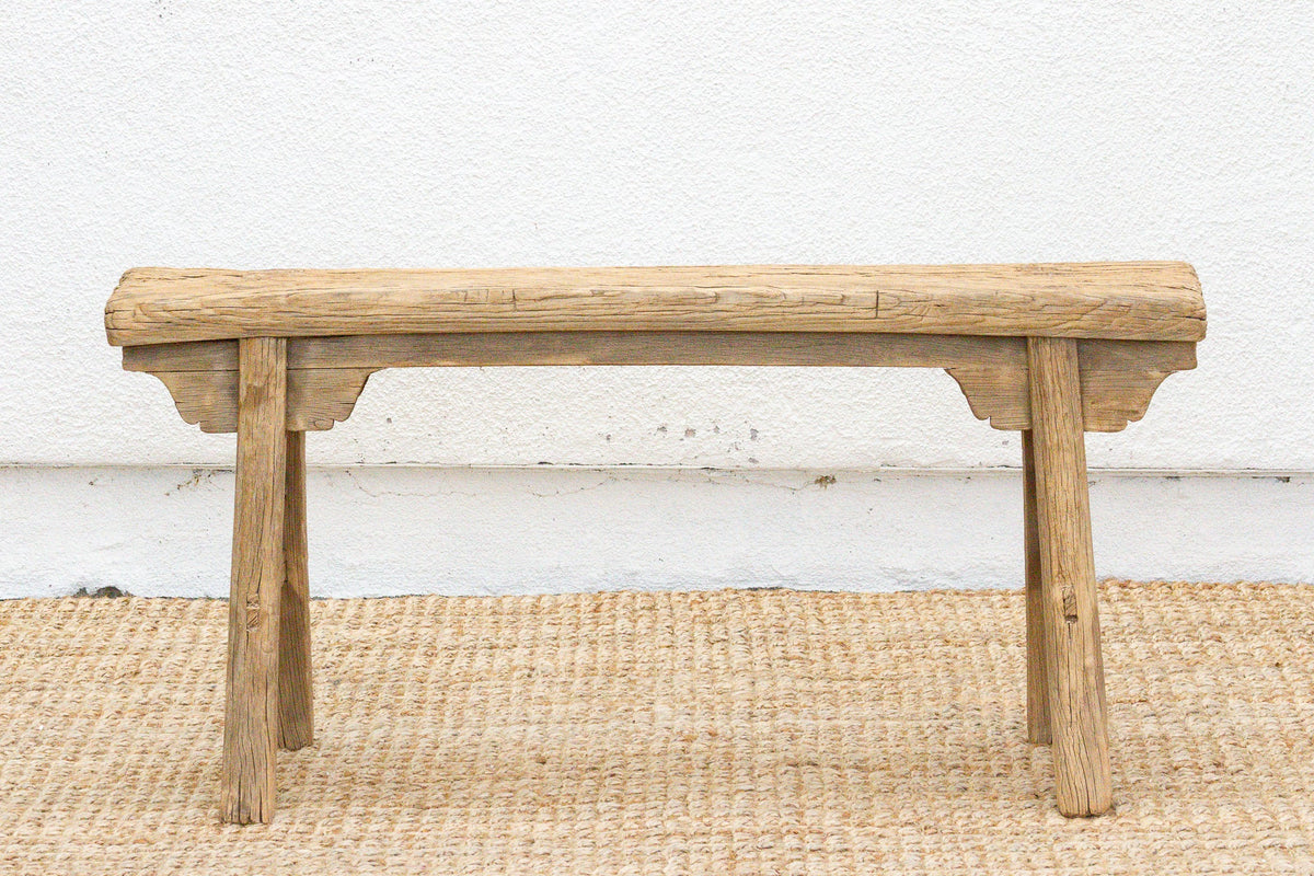 Oriental Countryside Wooden Bench