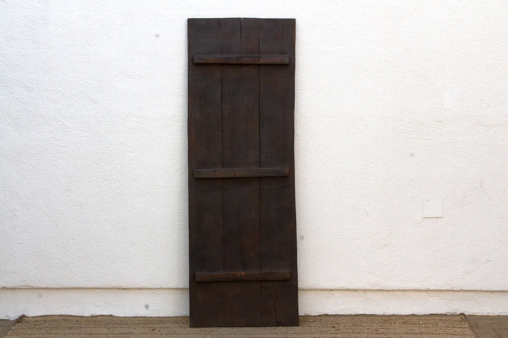 66" Tall Dark Espresso Carved Nupe Door