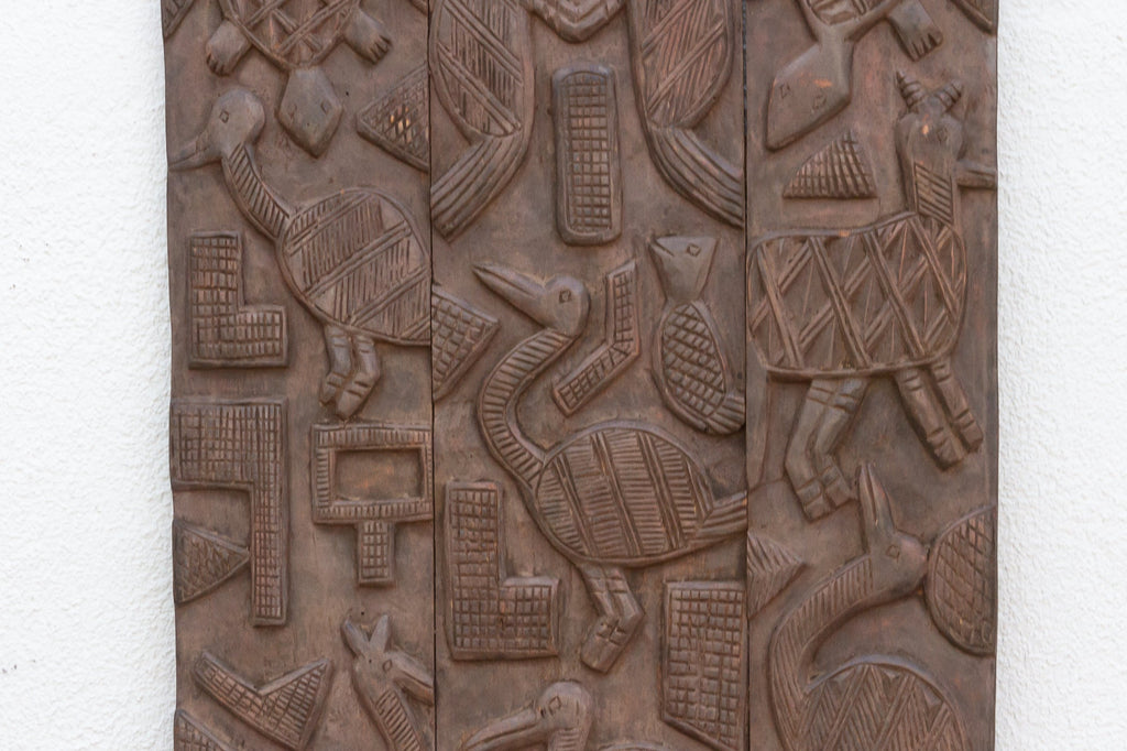 Charming Finely Carved Nupe Panel