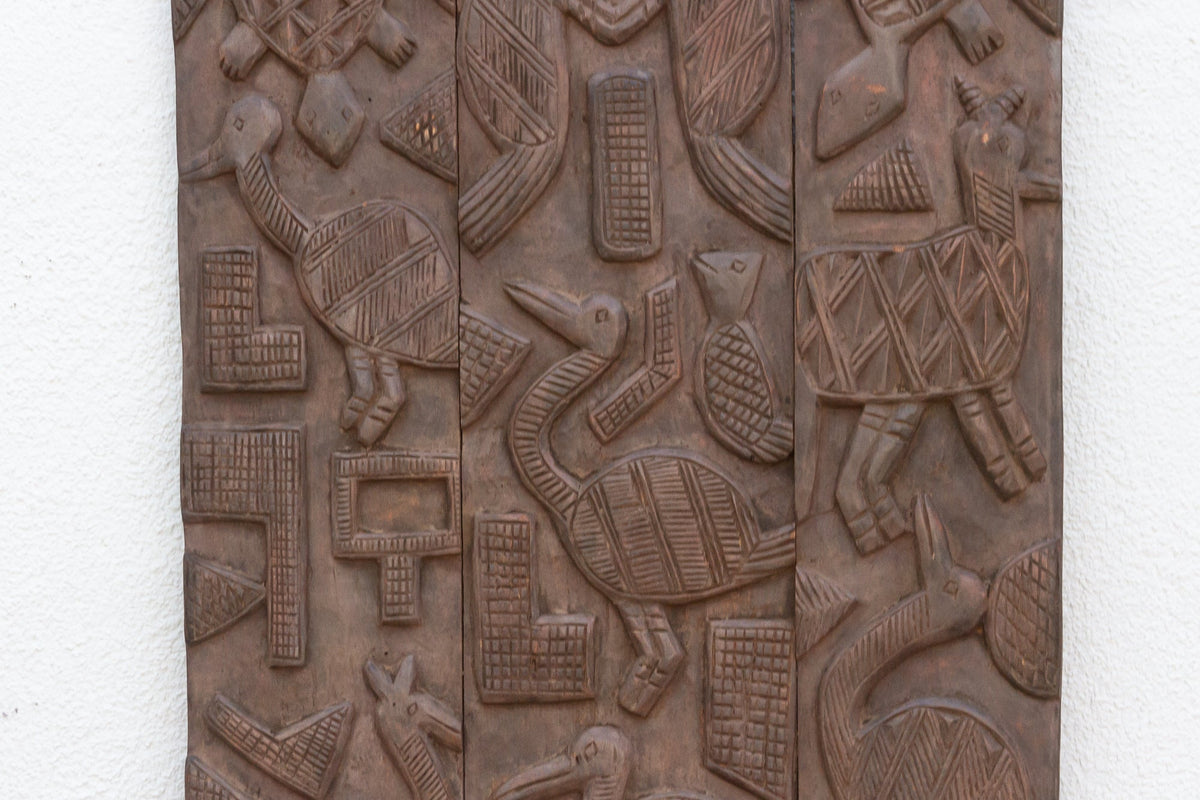 Charming Finely Carved Nupe Panel