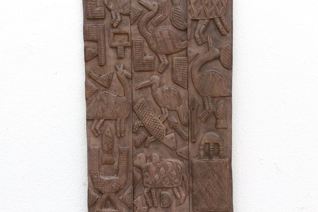 Charming Finely Carved Nupe Panel