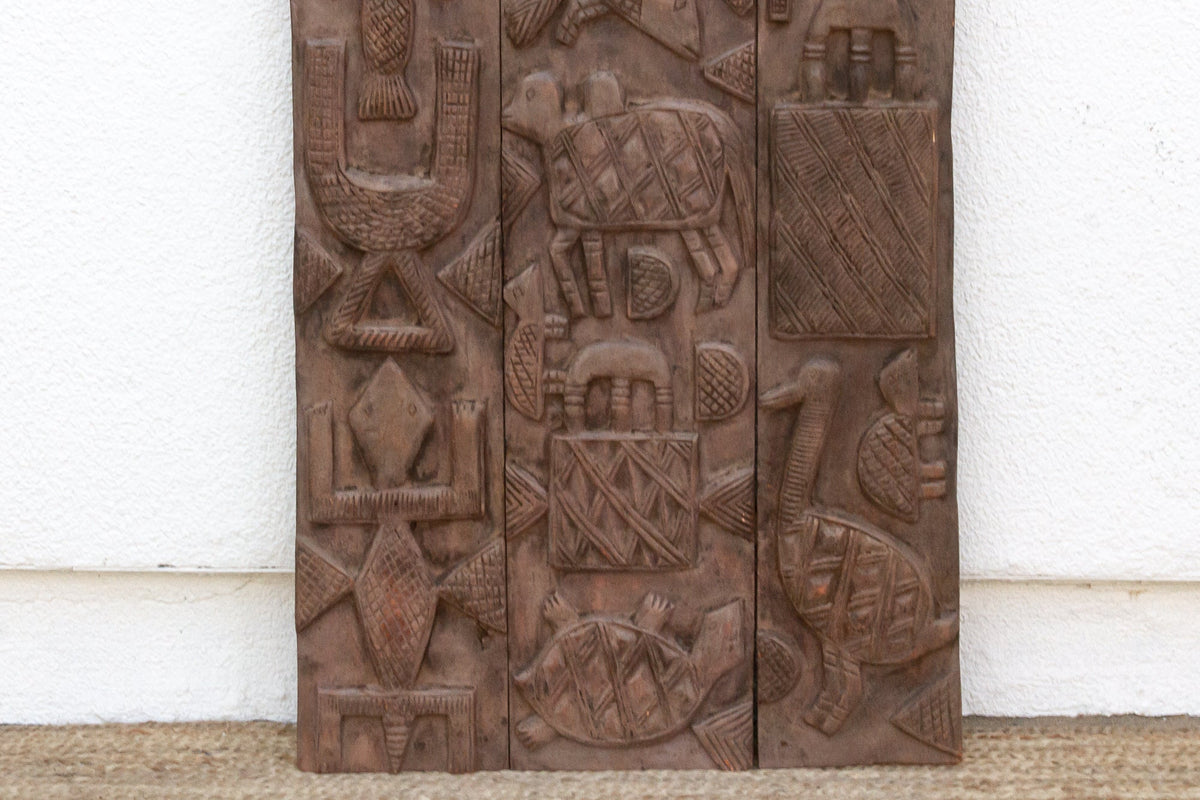 Charming Finely Carved Nupe Panel