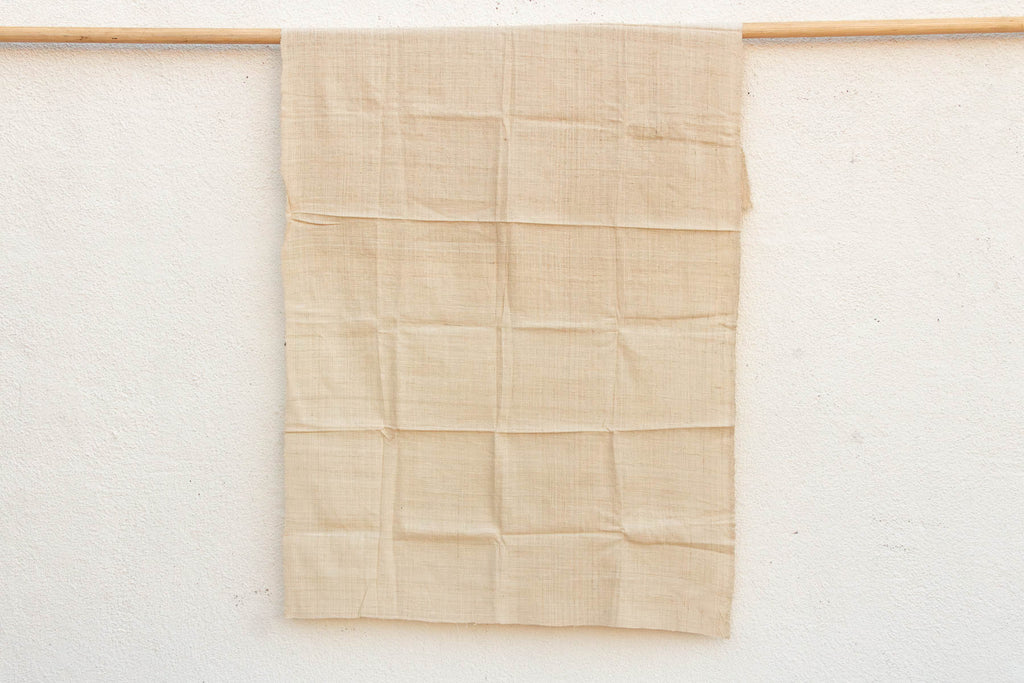 Organic Peace Silk Throw, Sandstone (Trade)