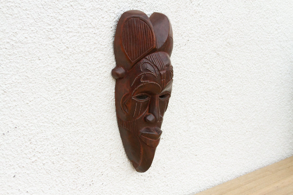 Polished Wood Tribal Wall Art