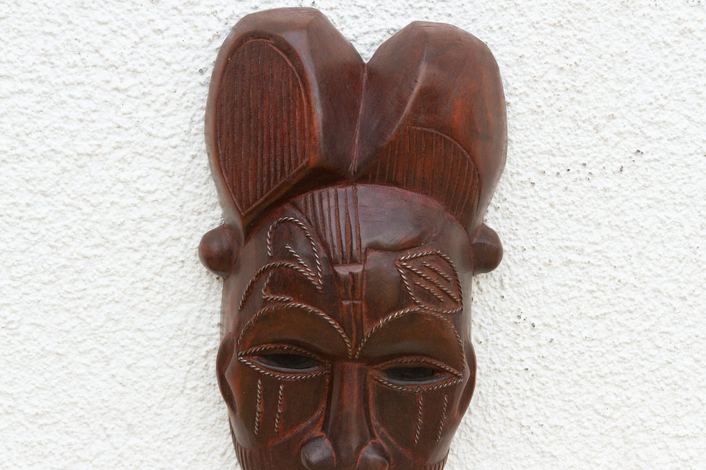 Polished Wood Tribal Wall Art
