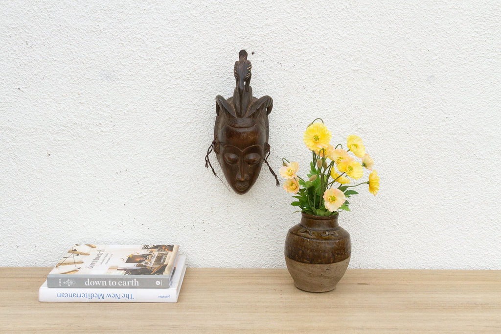 Bird Headrest African Tribal Mask