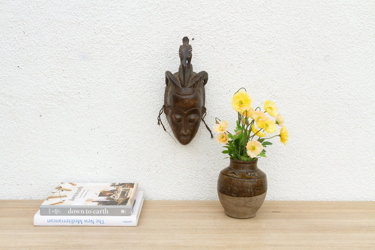 Bird Headrest African Tribal Mask