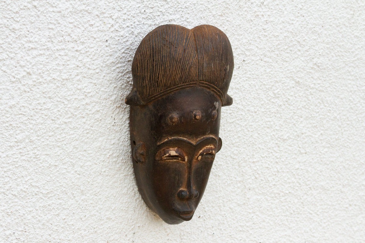 Ceremonial Hairstyle Old African Mask