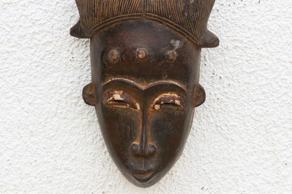 Ceremonial Hairstyle Old African Mask