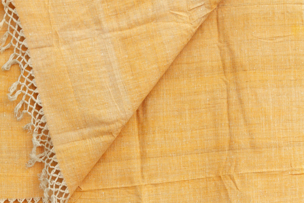 Organic Peace Silk Throw, Saffron & Earth