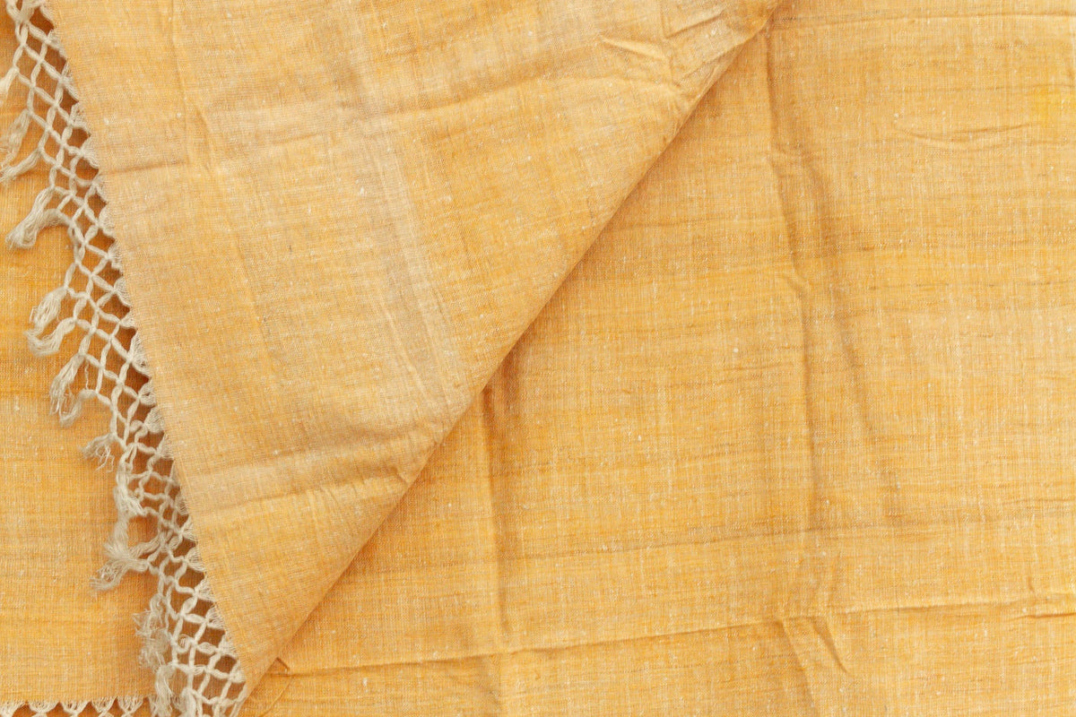 Organic Peace Silk Throw, Saffron & Earth
