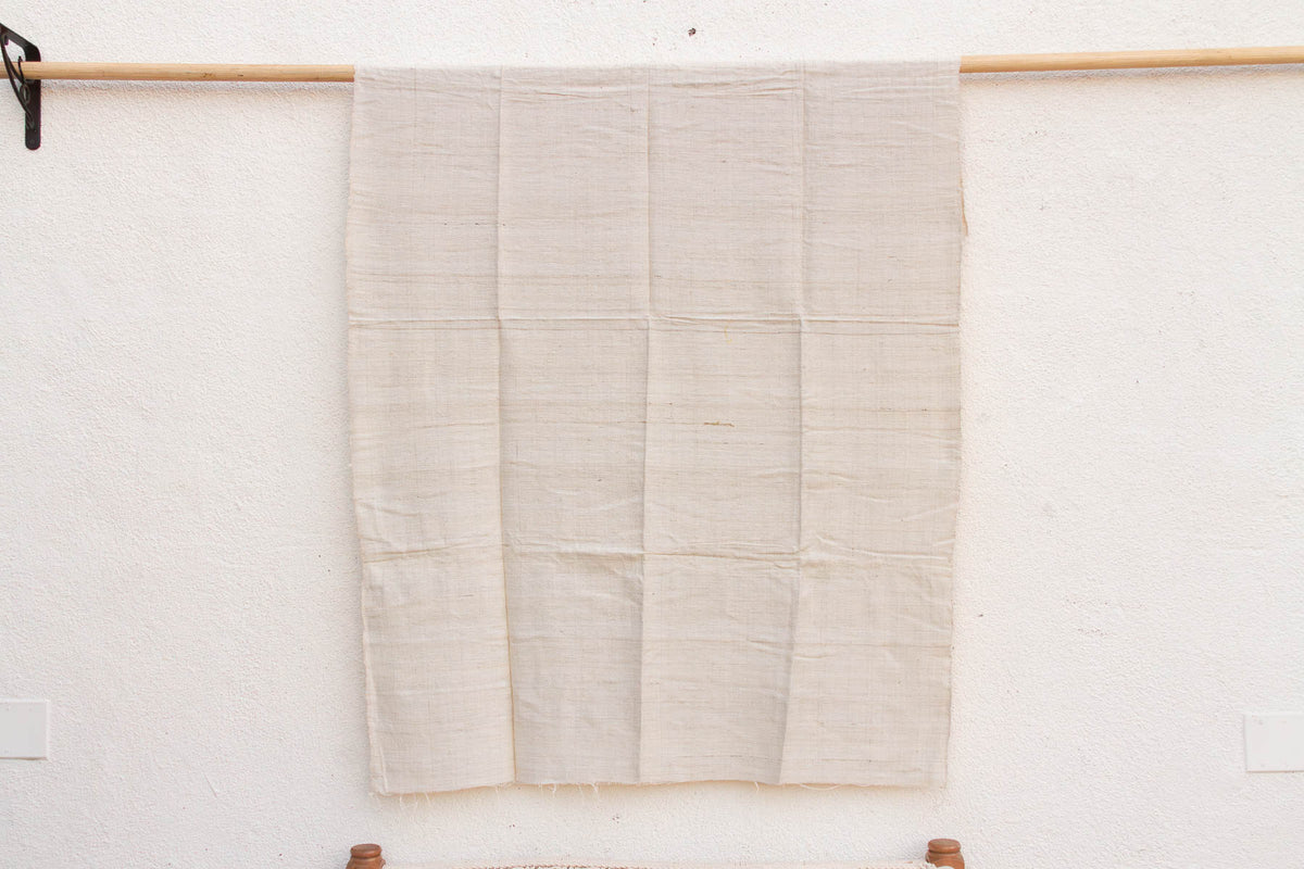 Organic Peace Silk Throw, Oatmeal Stone