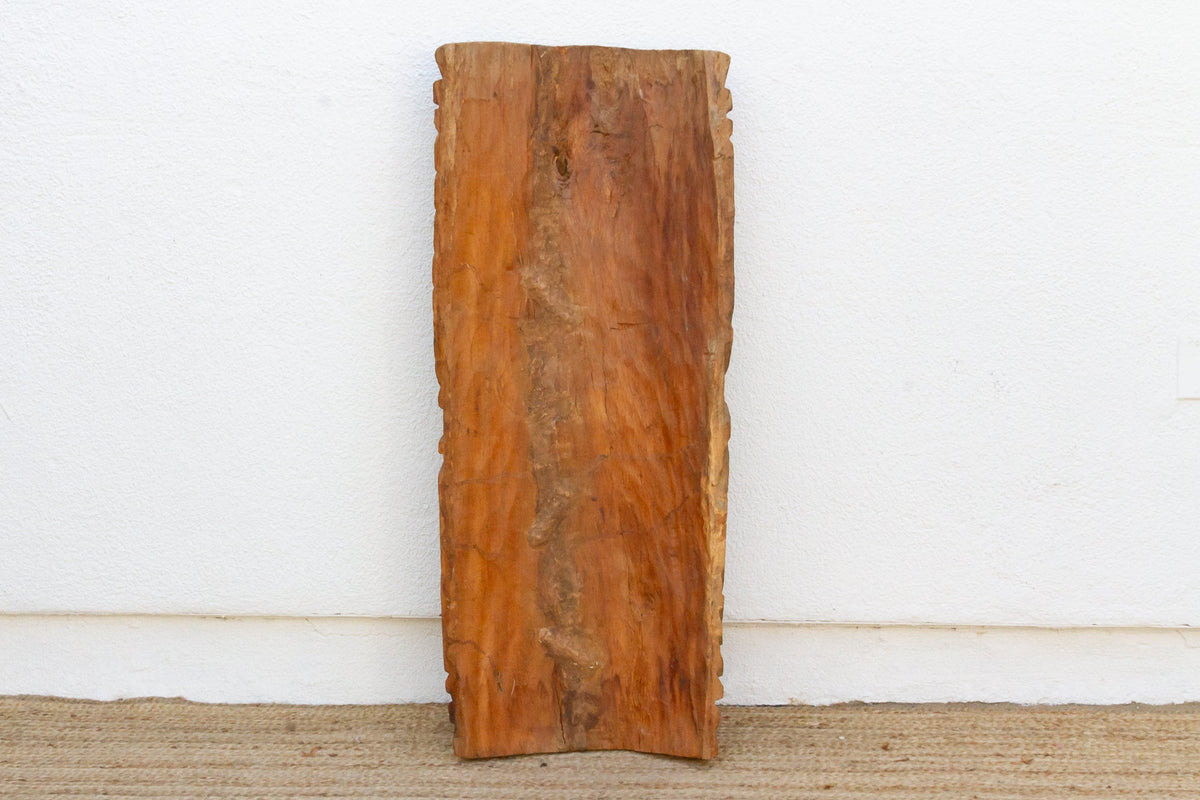 Carved Wooden Māori Poupou Guardian Post