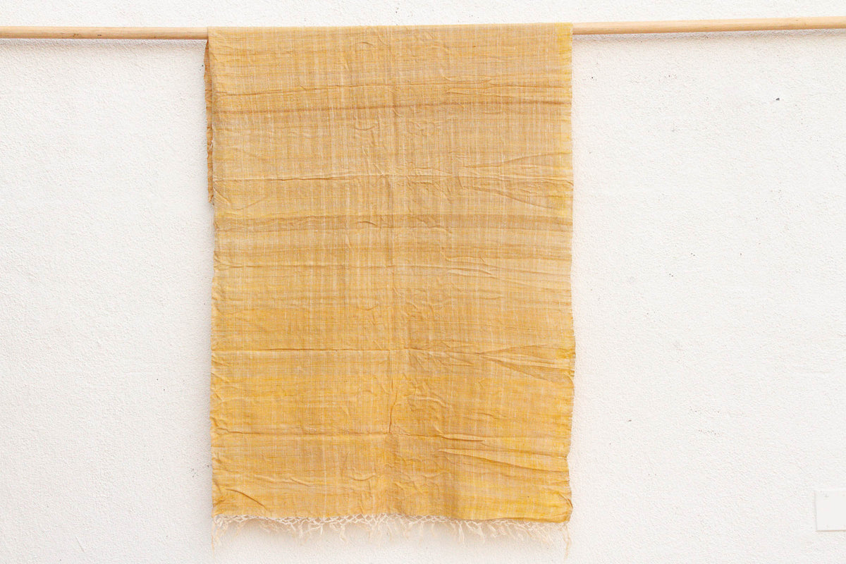 Organic Peace Silk Throw, Summer Yellow (Trade)