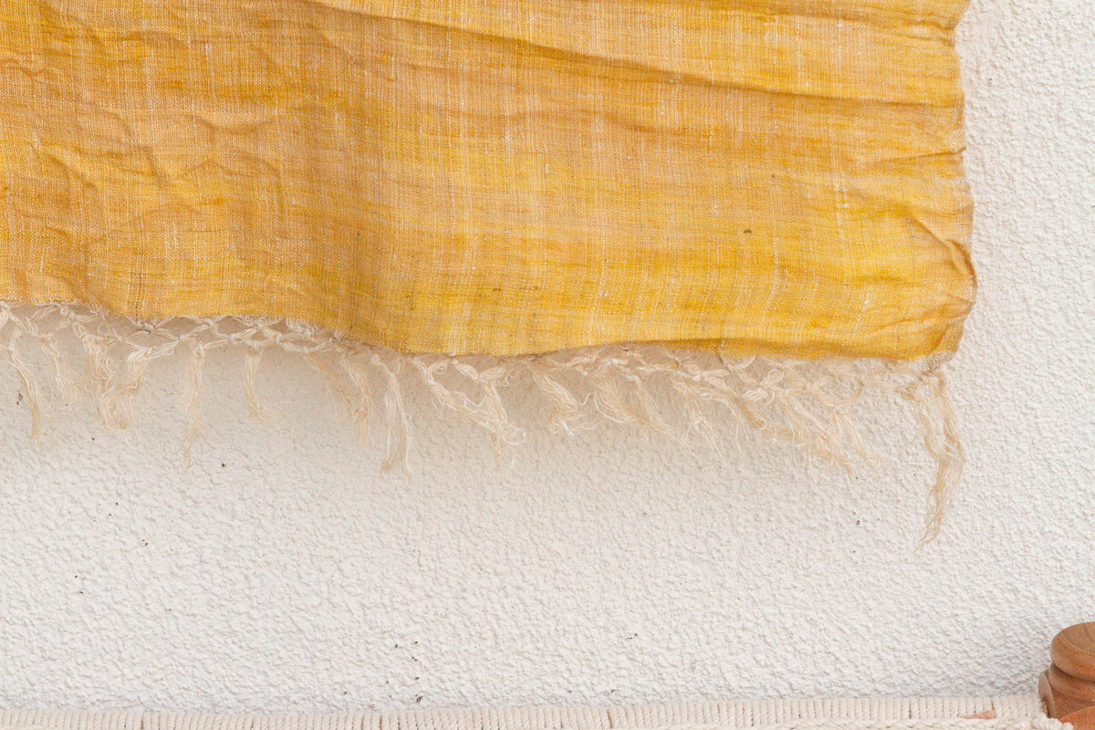 Organic Peace Silk Throw, Summer Yellow (Trade)