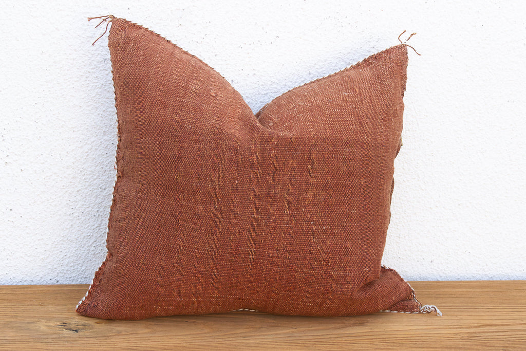 Clay Diamond Cactus Silk Moroccan Pillow