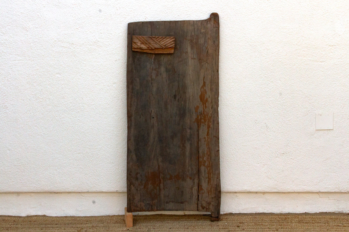 Antique Charcoal Gray Igbo Carved Door