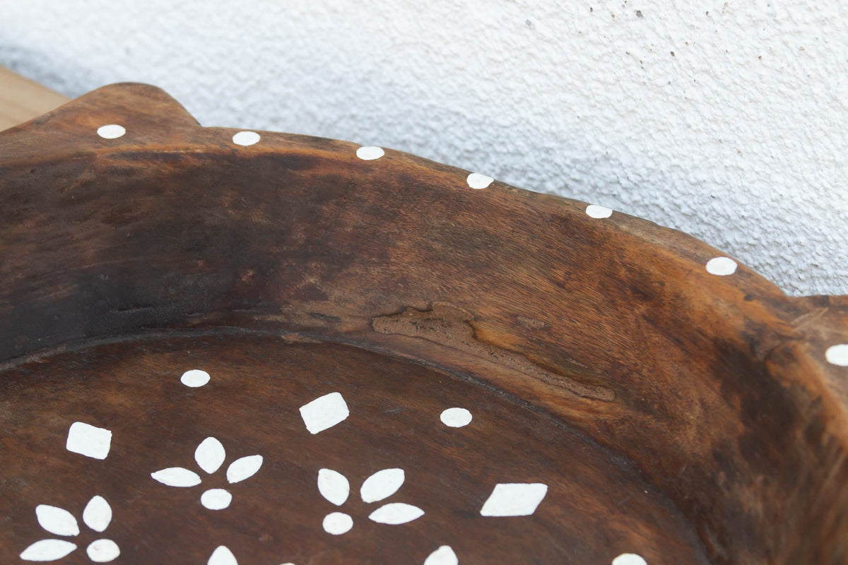 Vintage Faux Inlay Wood Centerpiece (Trade)