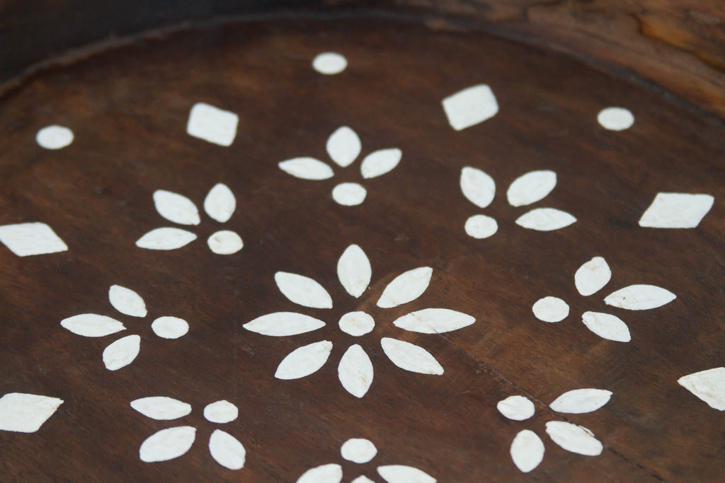 Vintage Faux Inlay Wood Centerpiece (Trade)