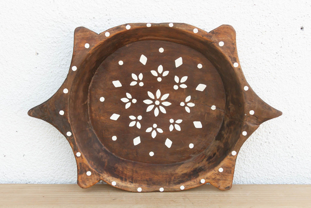 Vintage Faux Inlay Wood Centerpiece (Trade)
