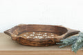 Large Vintage Floral Motif Painted Bowl