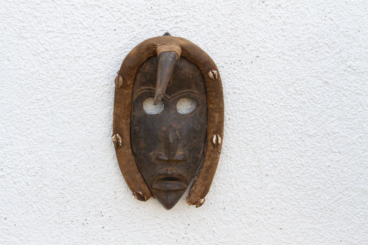 Vintage Symbolic African Kuba Mask