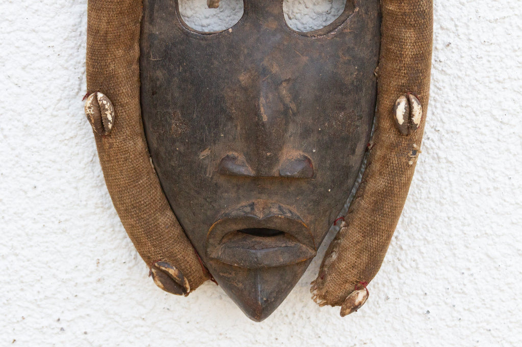 Vintage Symbolic African Kuba Mask