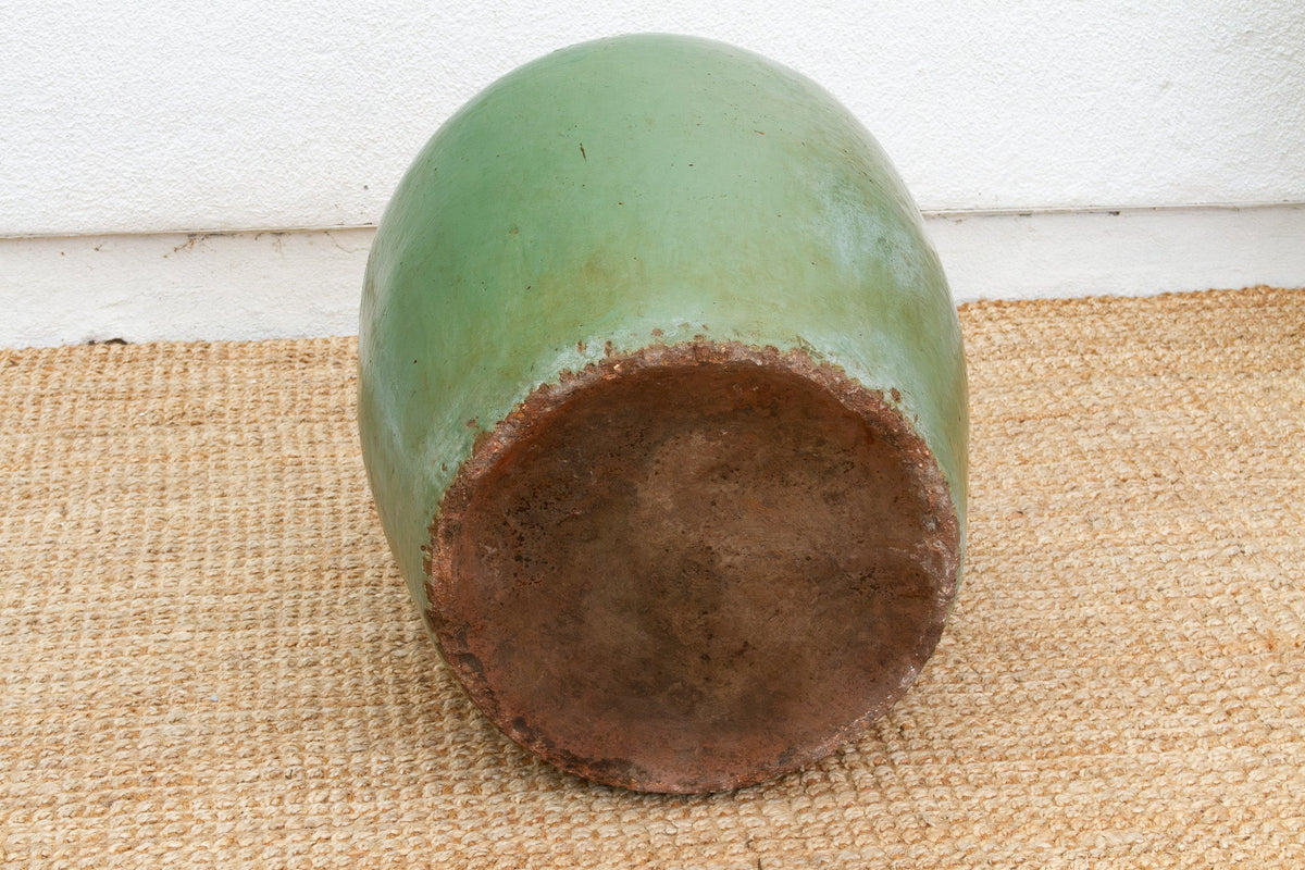 Large Antique Imperial Celadon Glaze Planter