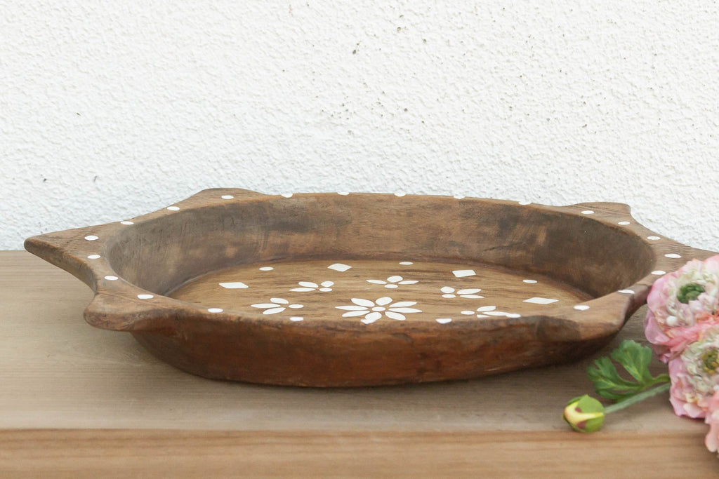 Vintage Inlay Style Painted Bowl (Trade)