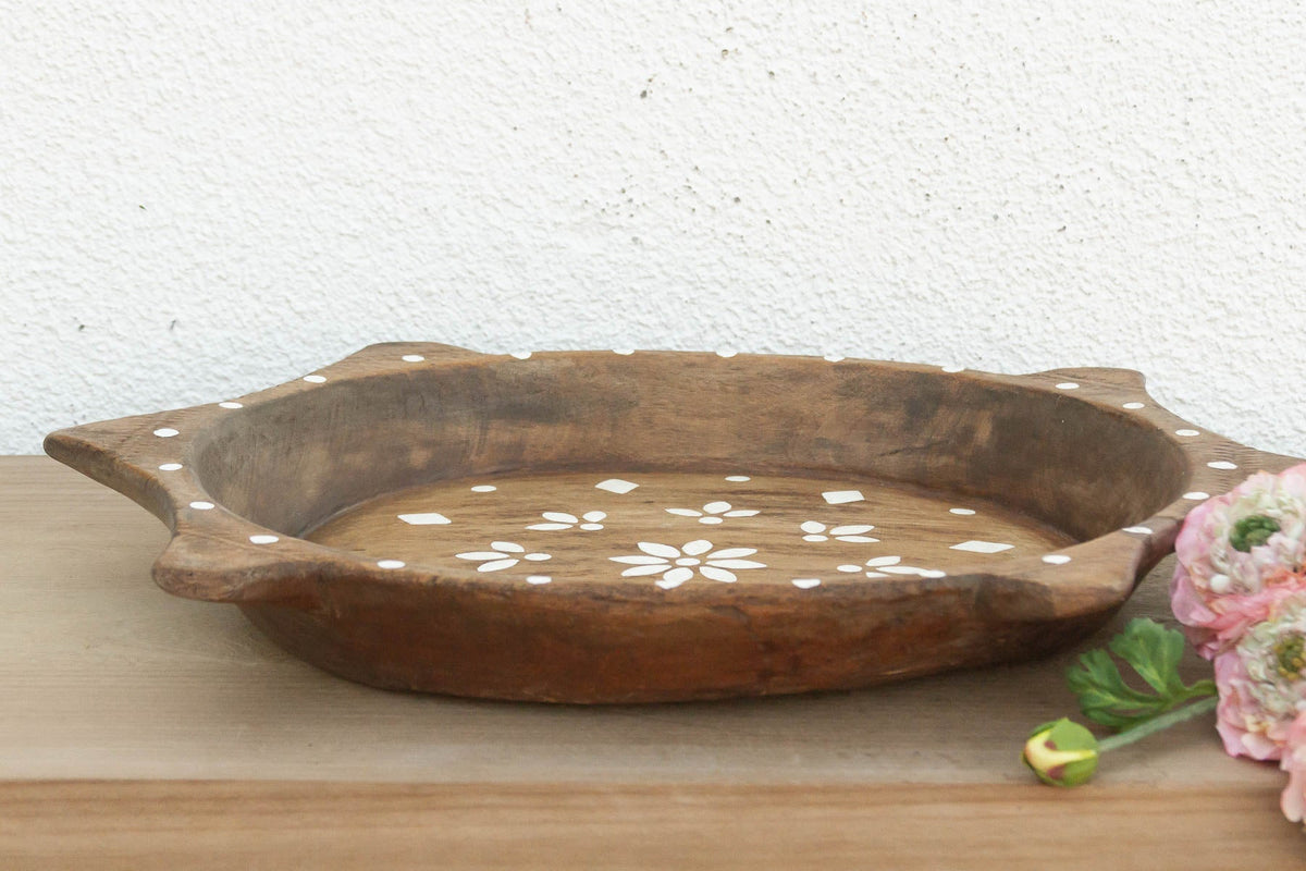 Vintage Inlay Style Painted Bowl (Trade)
