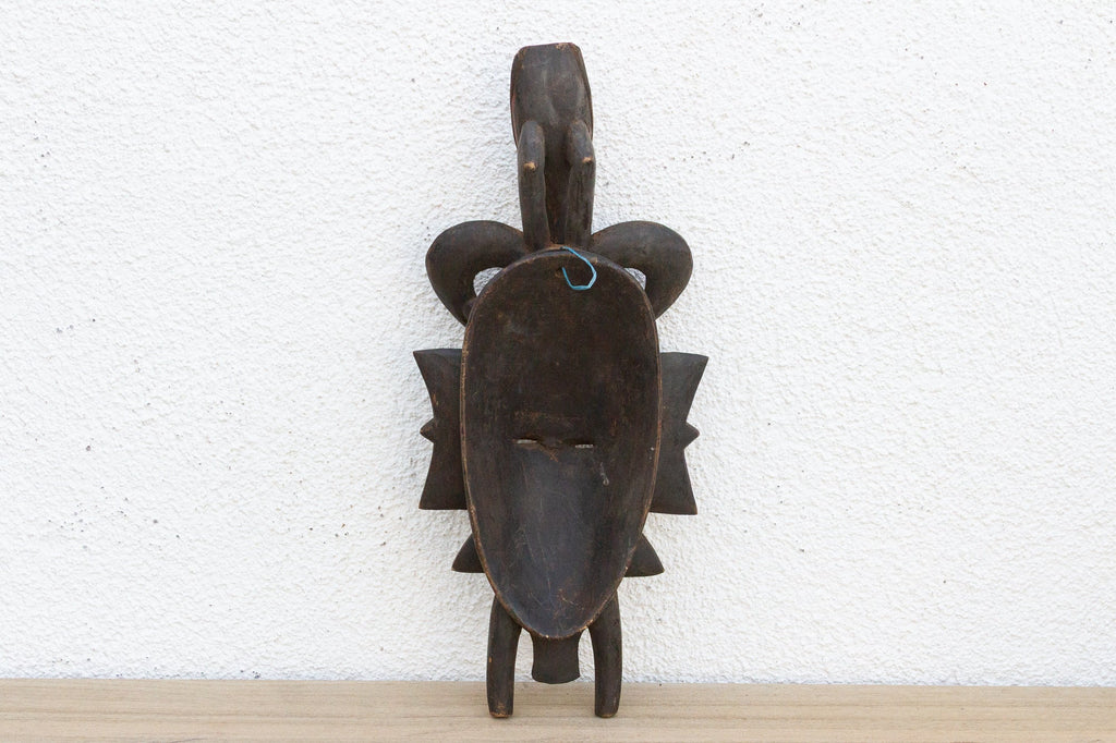 Painted "Lipiko" African Mask, A Guardian Spirit